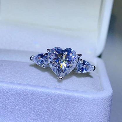 3 Carat Moissanite 925 Sterling Silver Ring.