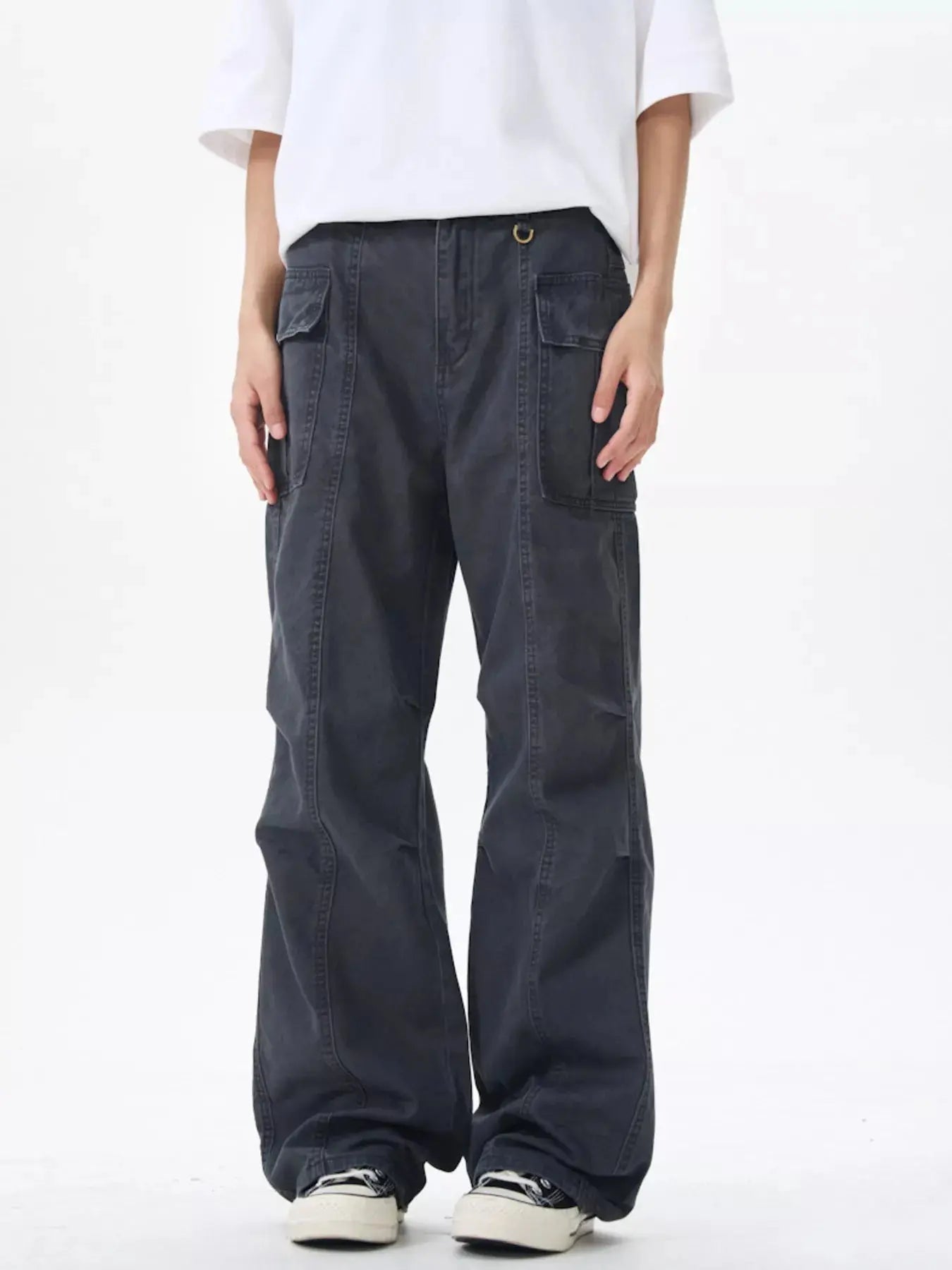 Men's Wide Leg Cargo Pants Simply Love