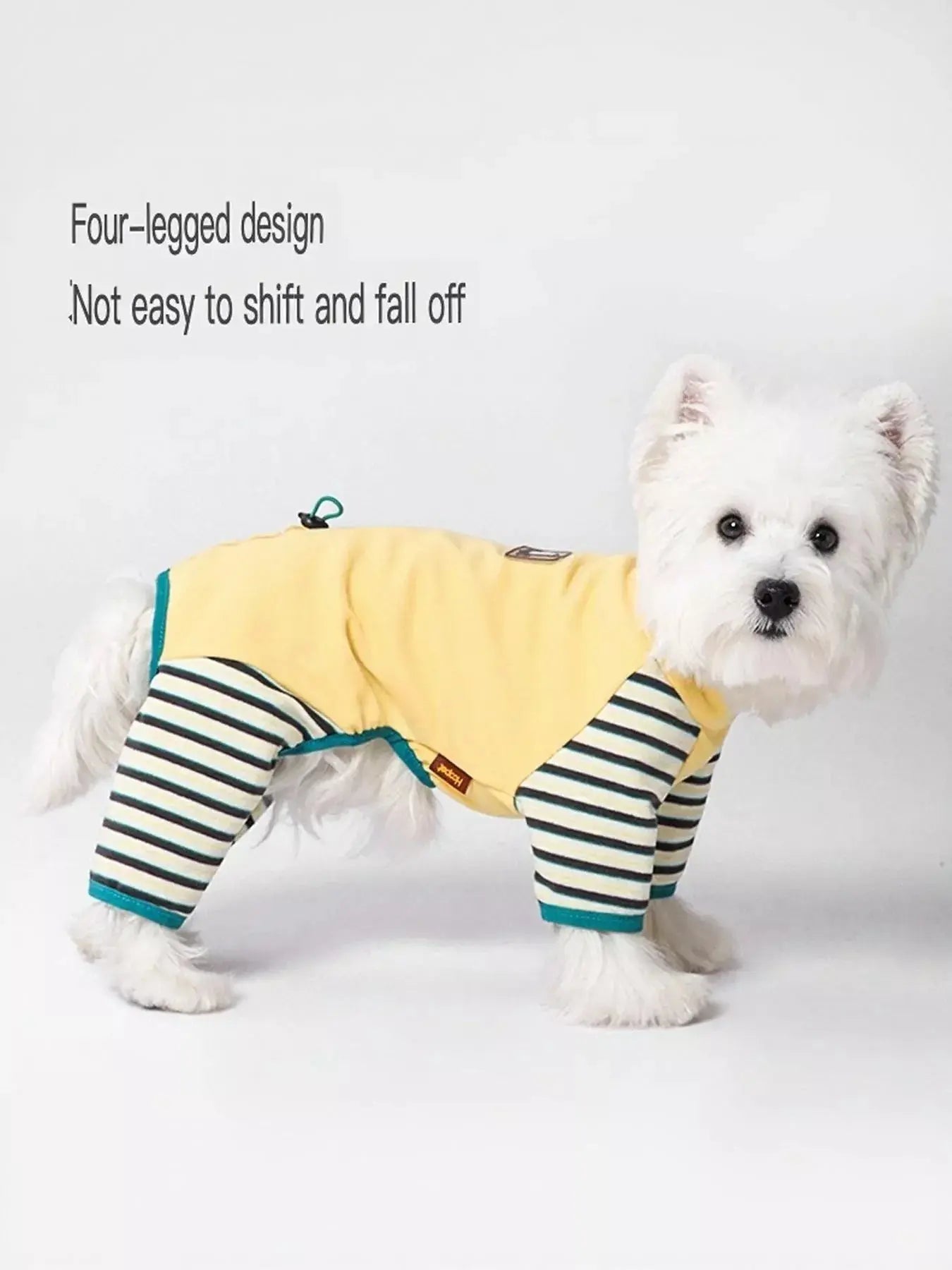 Striped Comfortable Pet Jumpsuit Simply Love