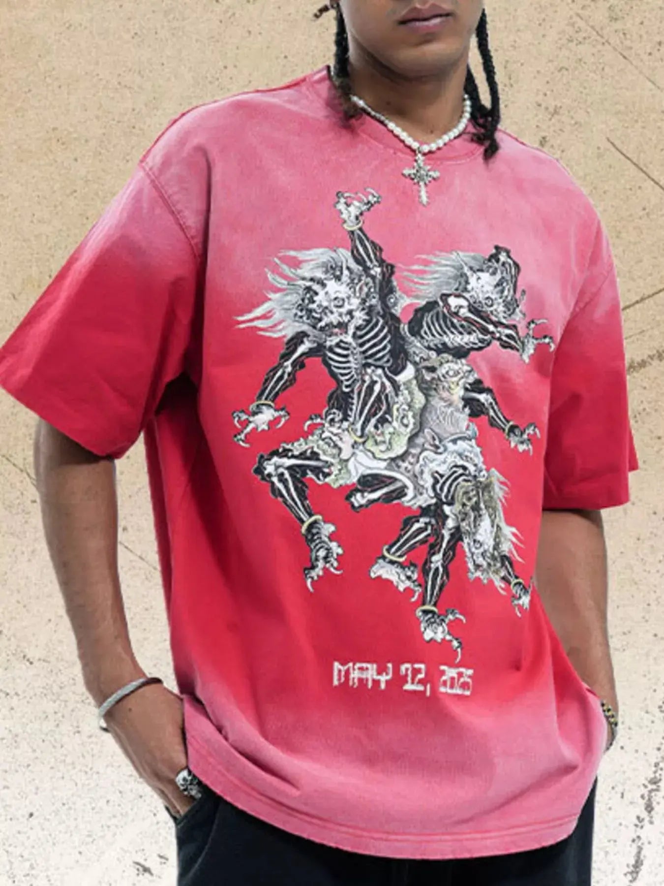 Men's Vintage Graphic Oversized T-Shirt Simply Love