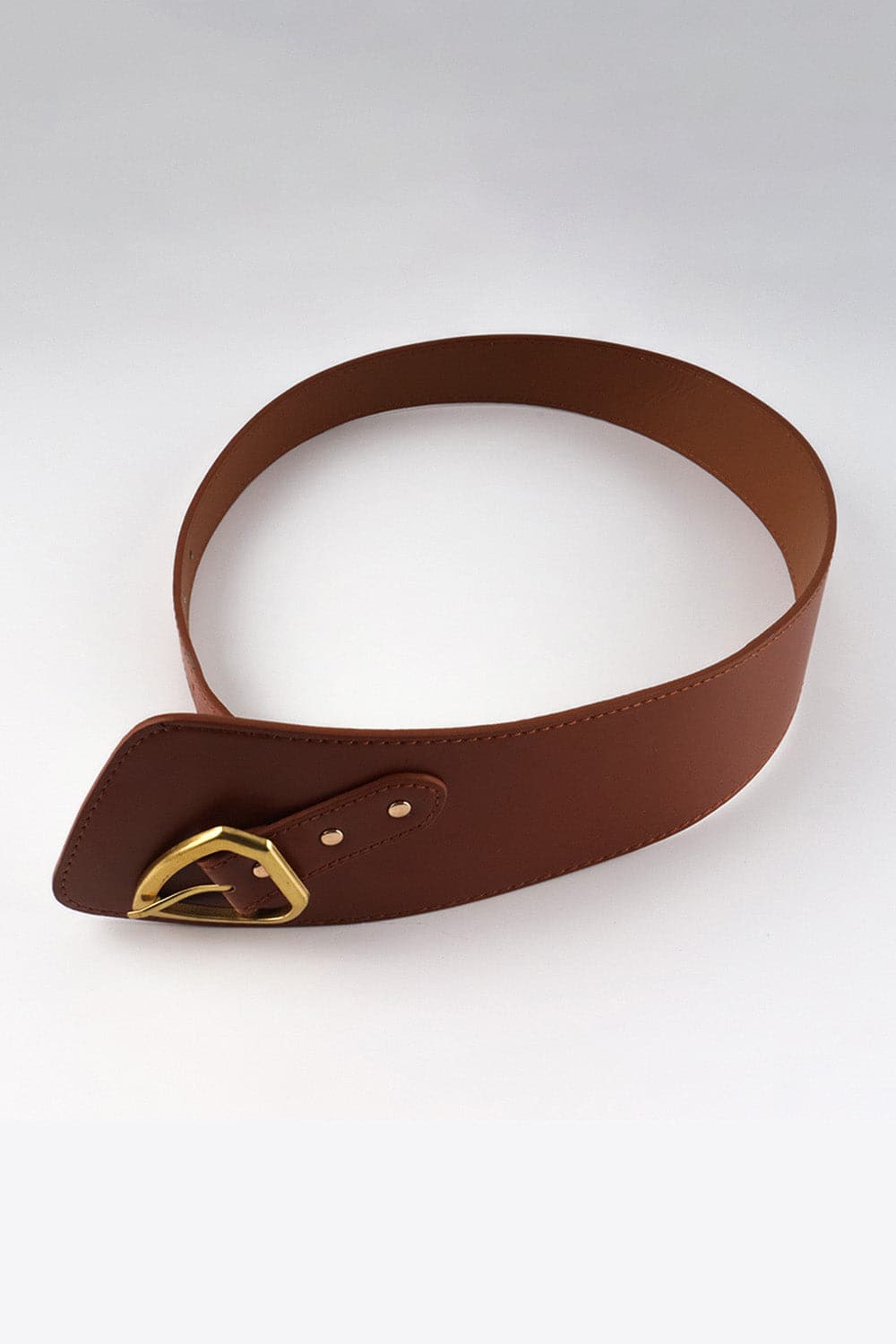 Irregular PU Leather Belt.