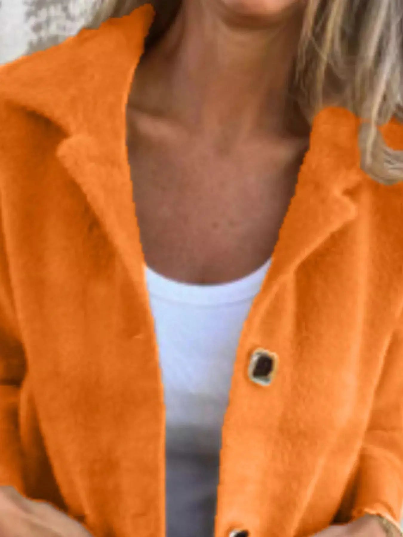 Full Size Button-Down Long Sleeve Longline Coat Plus Size Simply Love