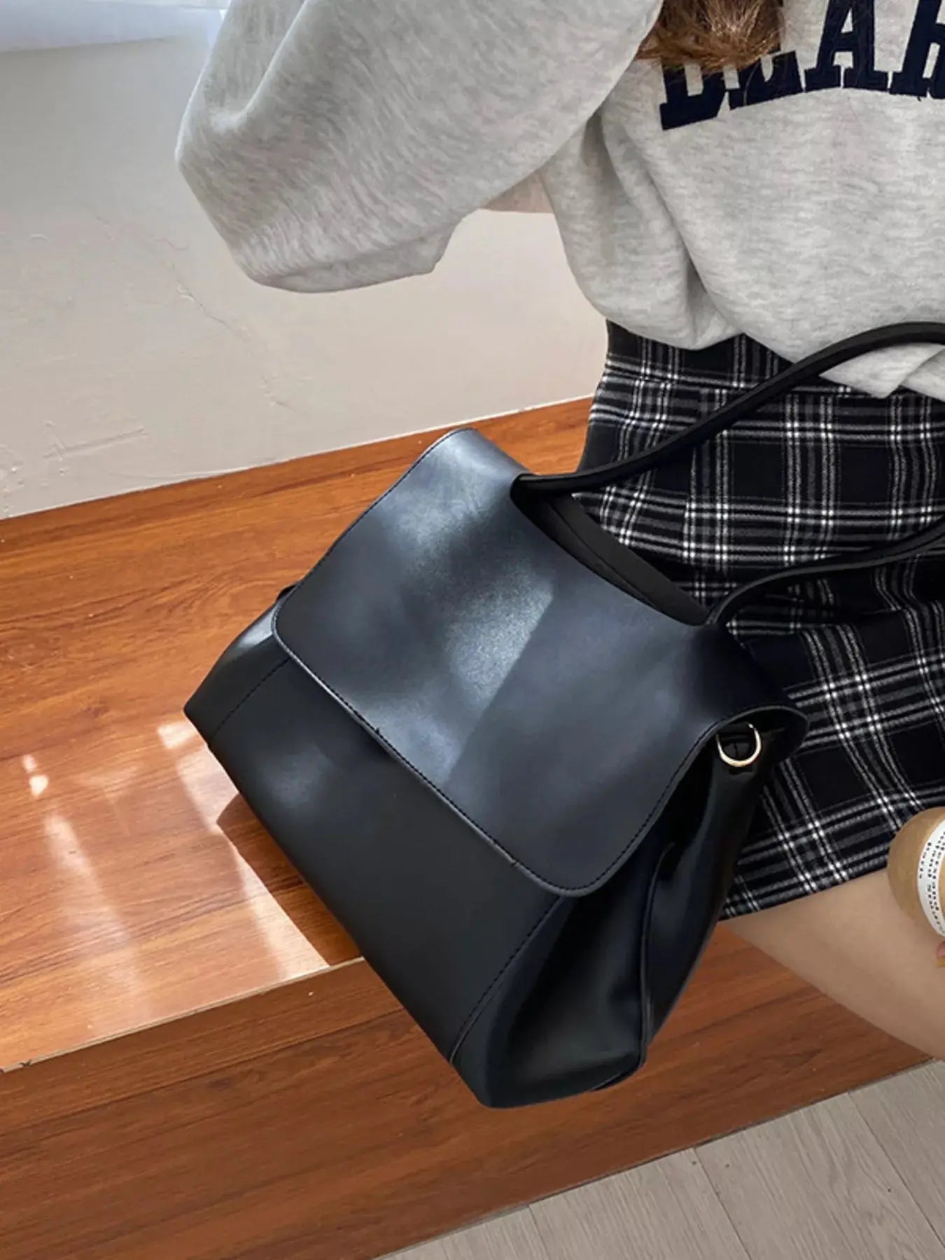 Flap Closure Crossbody Bag Simply Love