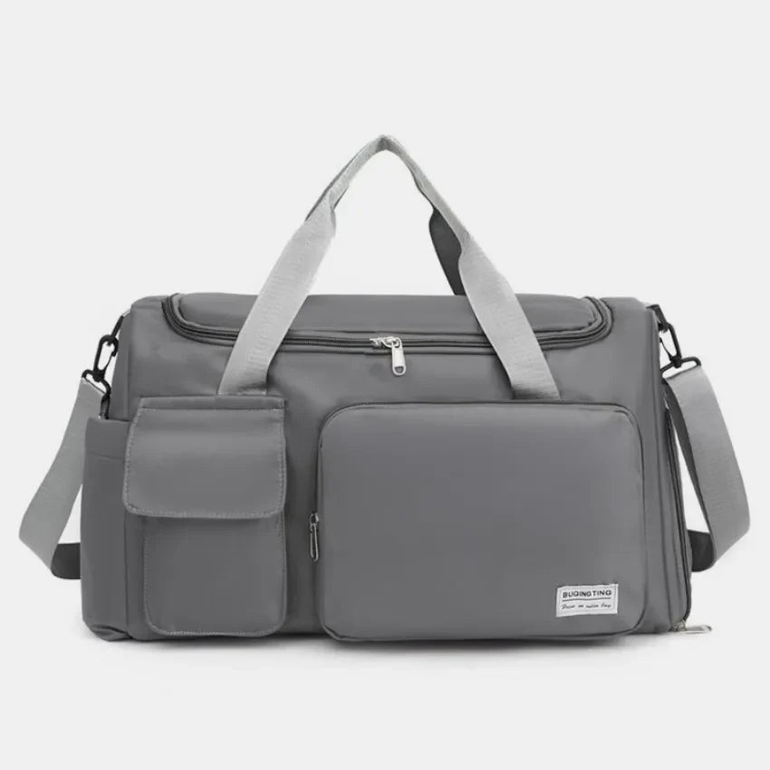 Ultimate Oxford Travel Duffel – Multi-Pocket, Shoe Compartment & Luggage Strap