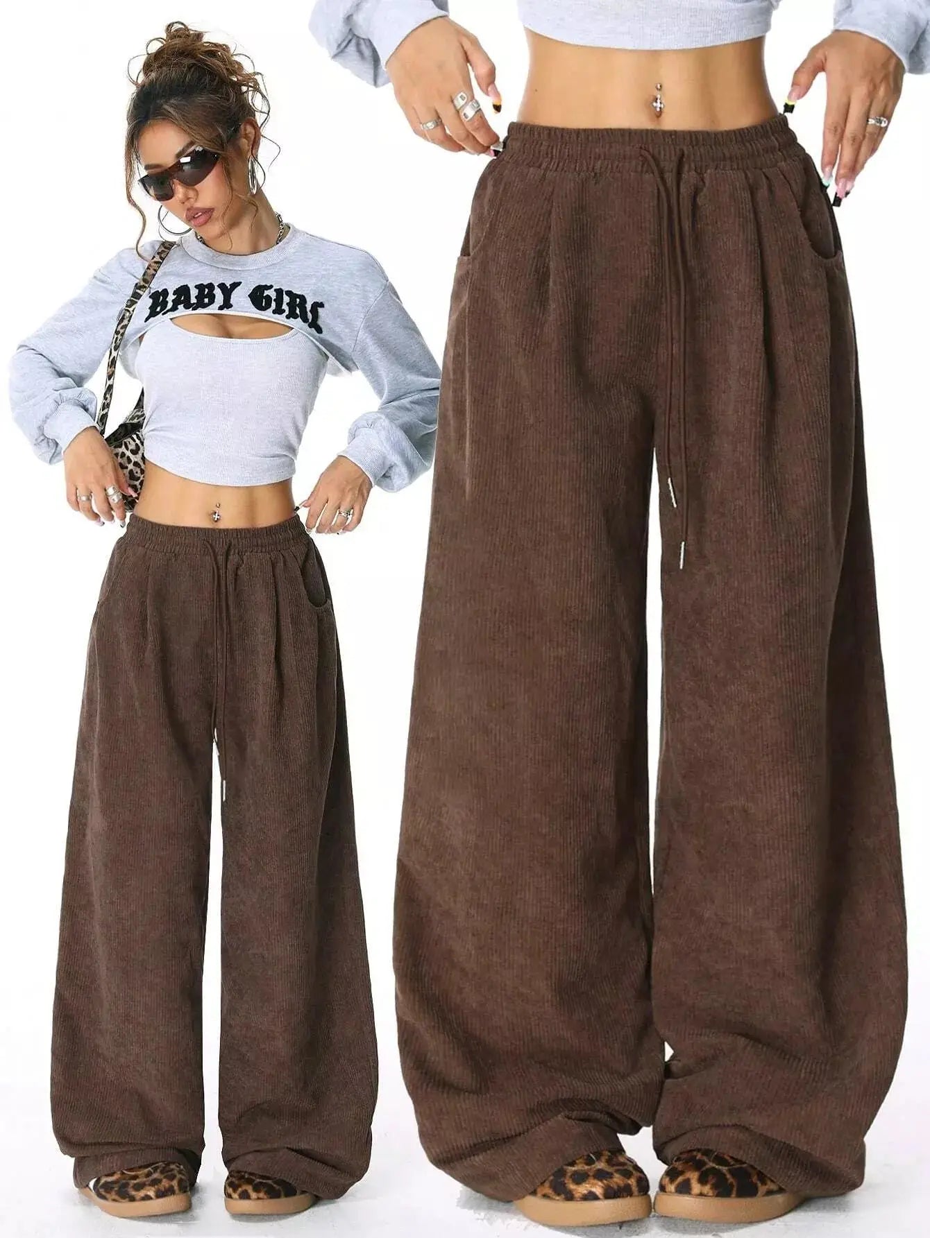 Corduroy Wide Leg Pants Simply Love