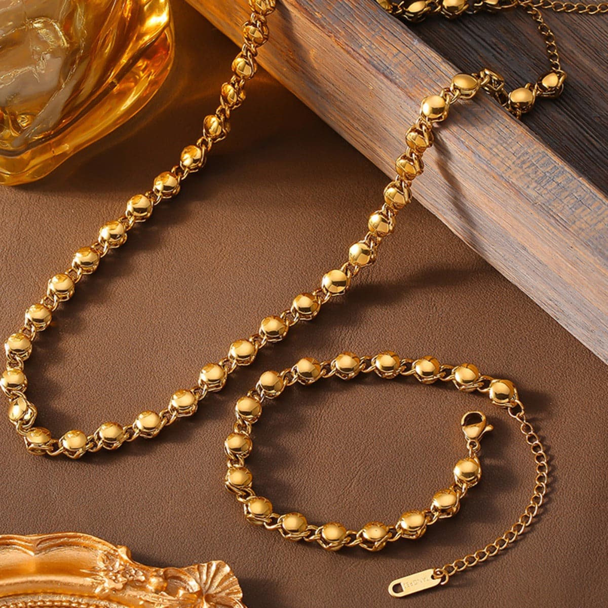 18K Gold-Plated Copper Necklace.