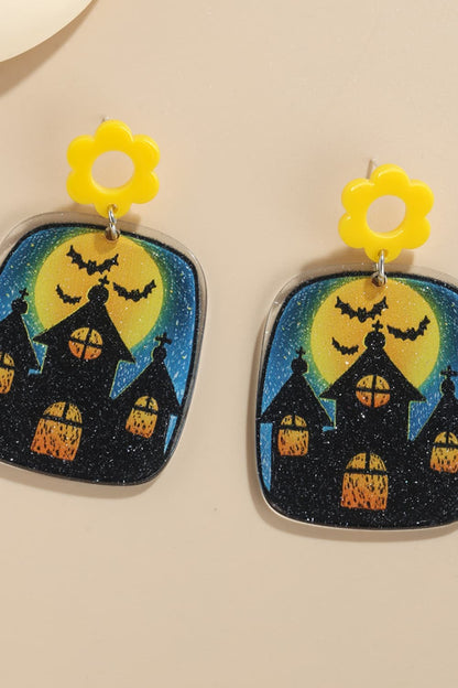 Spooky Acrylic Halloween Earrings