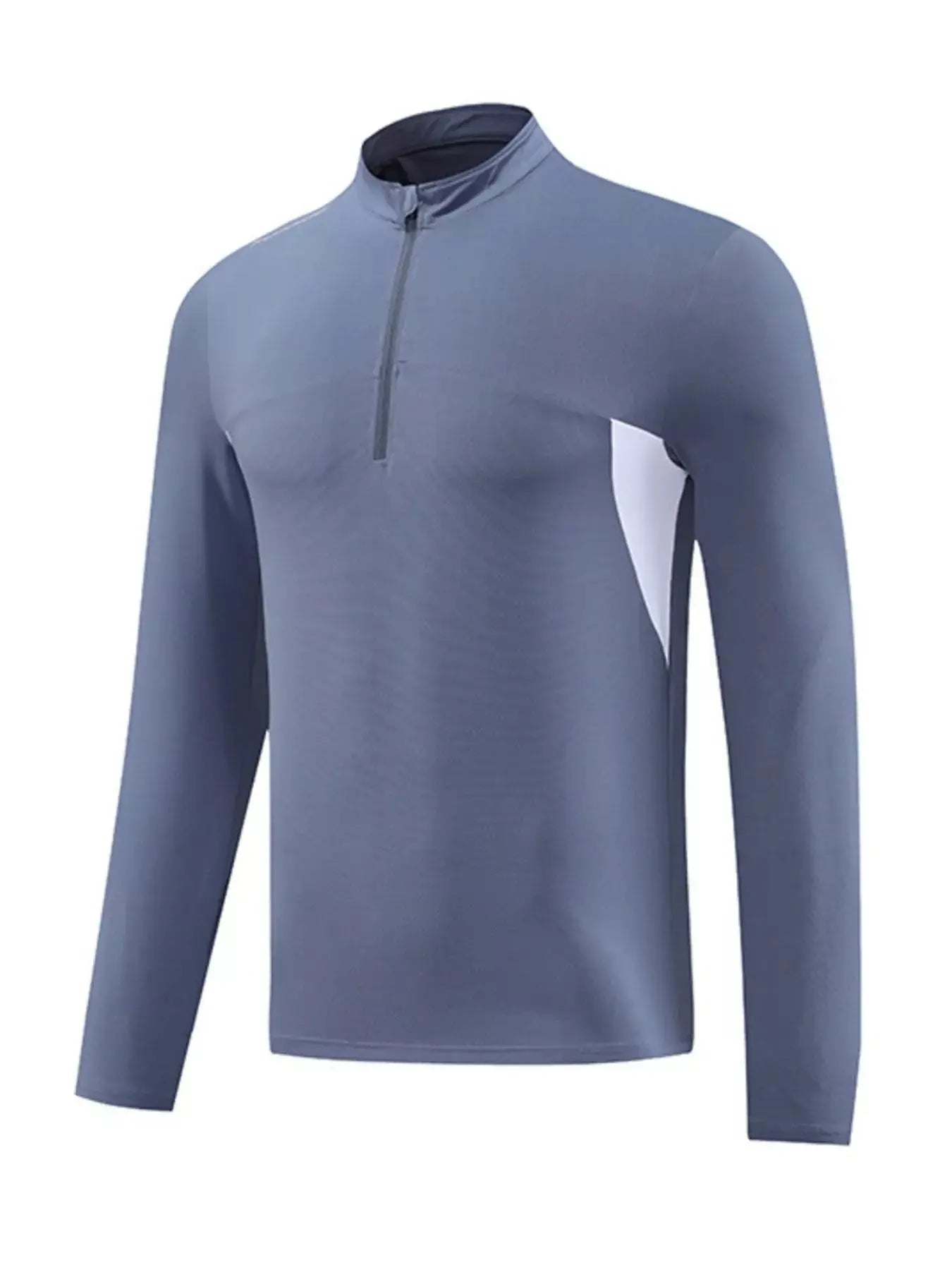 Men's Plus Size Long Sleeve Active T-Shirt with Zipper Simply Love