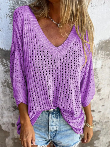 Simply Love: Openwork Knit Cover-Up