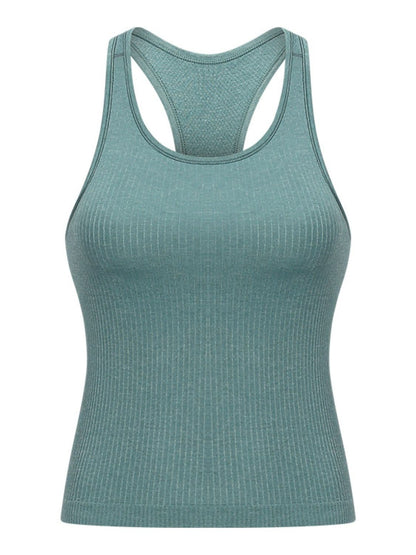 Round Neck Racerback Active Tank.