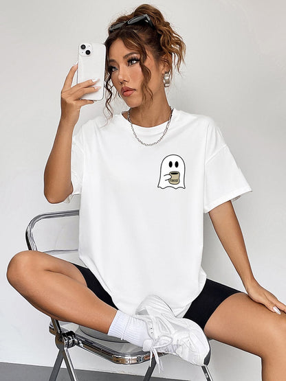 Ghostly vibes short sleeve graphic tee