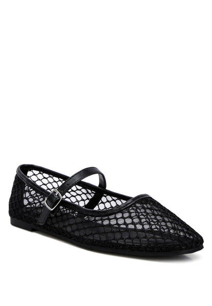 Averona sheer mesh flats