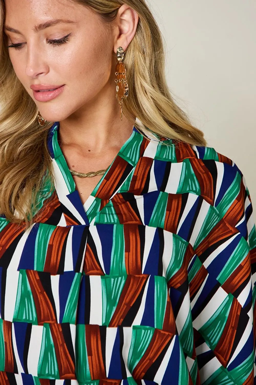 Double Take: Geometric Blouse - Love Salve