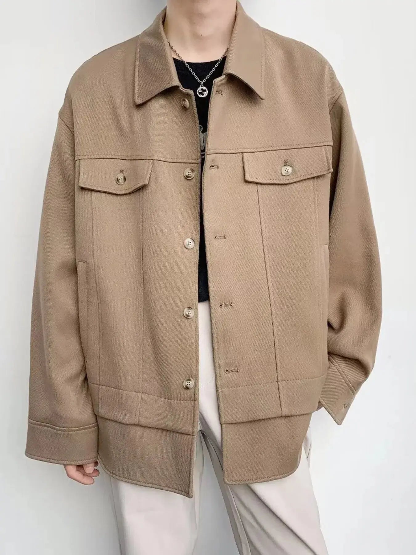 Men's Casual Button-Down Jacket Simply Love