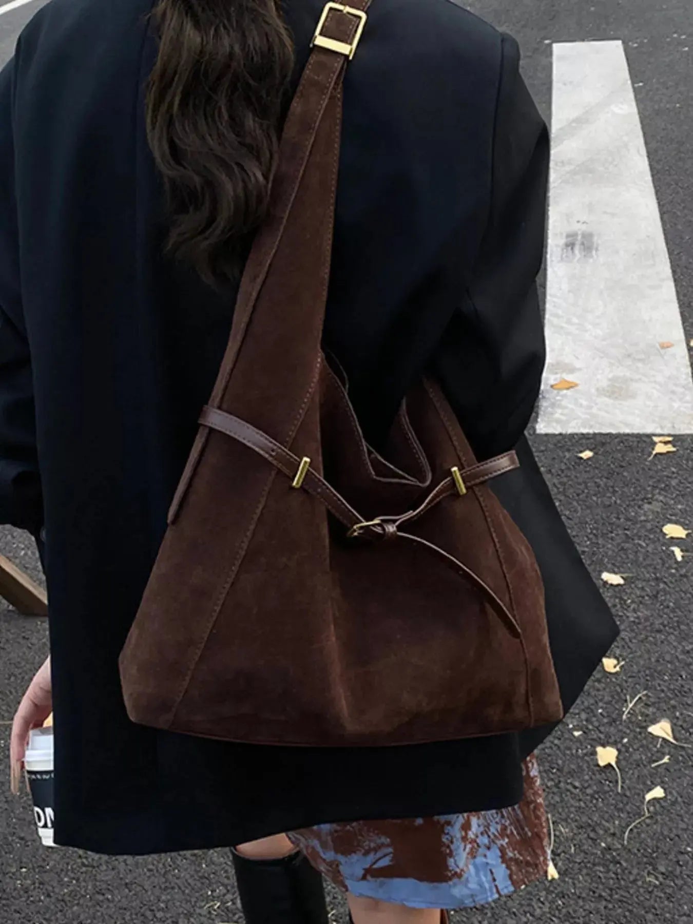 Buckle Adjustable Strap Shoulder Bag Simply Love