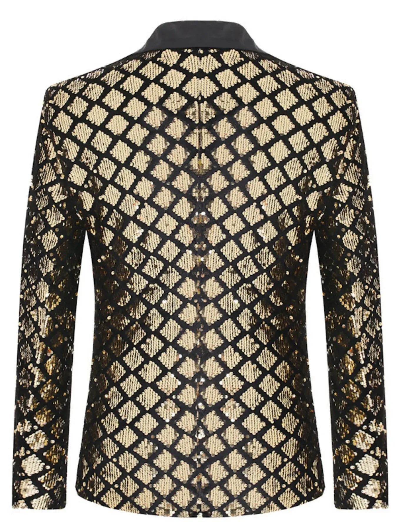 Men's Sequin One Button Blazer Simply Love