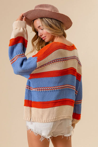 BiBi colorful stripe sweater