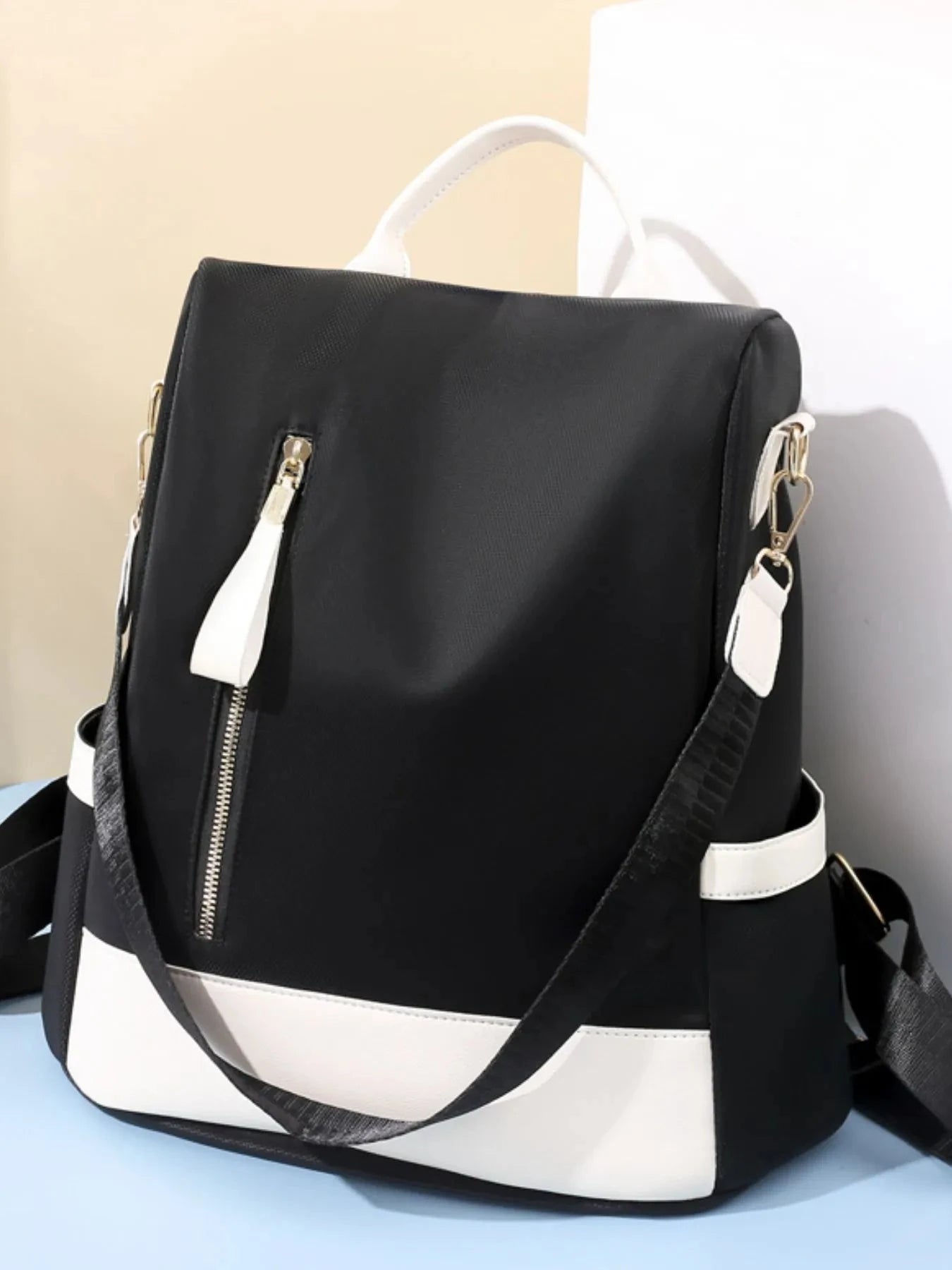 Color Block Convertible Backpack Bag Coco’s Tee Boutique