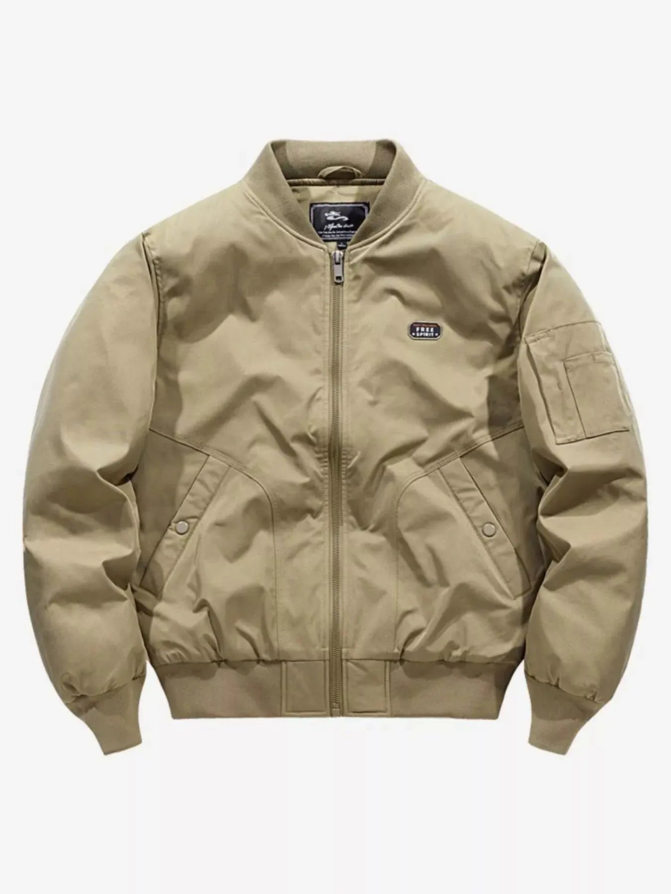 Men's Plus Size Bomber Jacket with Zipper Simply Love