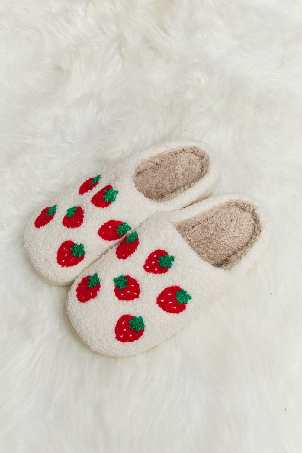 Melody Printed Plush Slide Slippers.