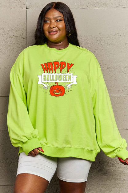 Happy Halloween cozy graphic sweatshirt