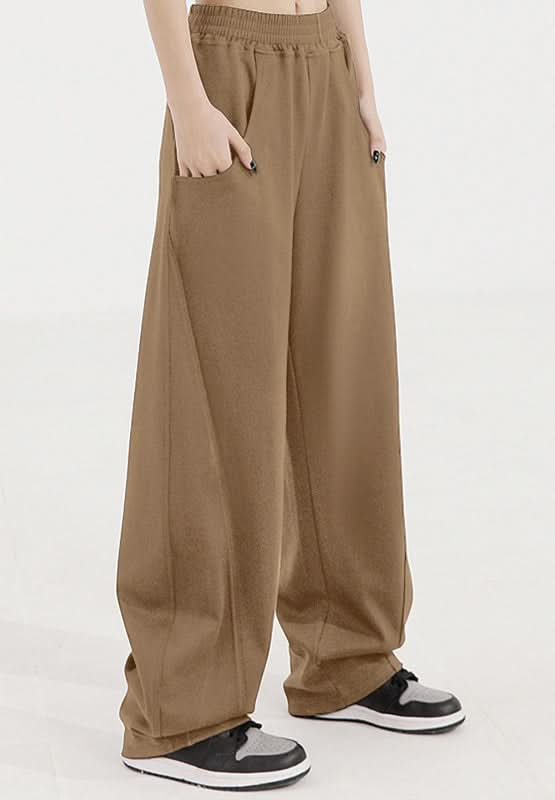 Cozy Pocketed Elastic-Waist Lounge Pants