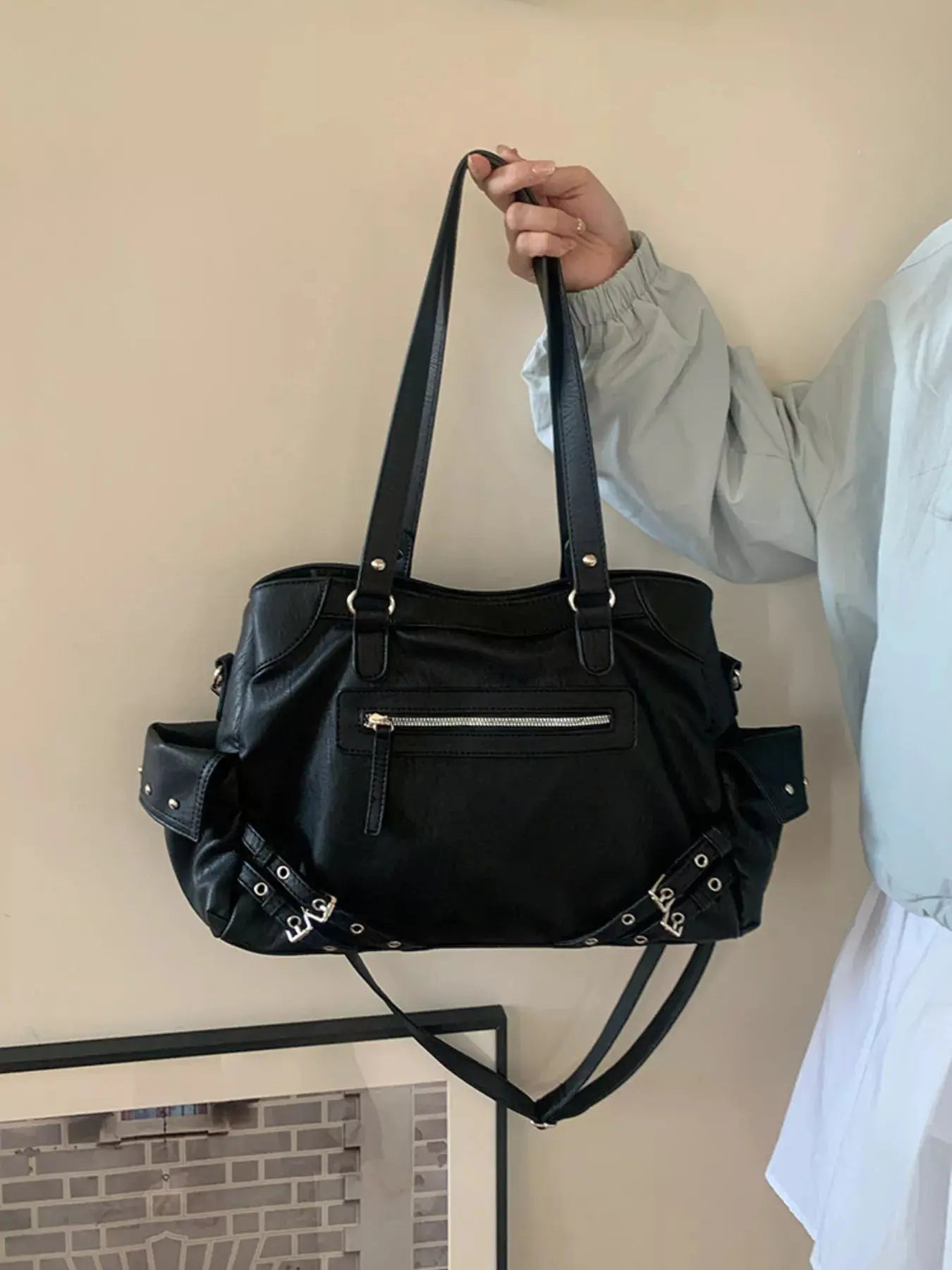 Rivet Decor Crossbody Bag Simply Love
