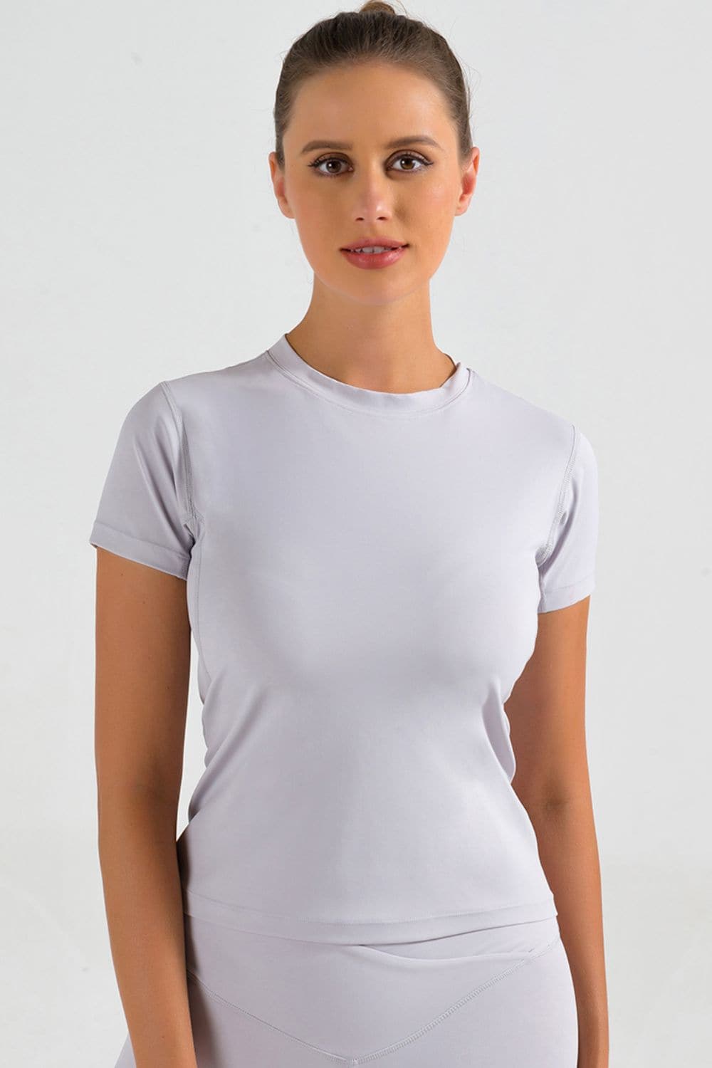 Round Neck Short Sleeve Sports T-Shirt.