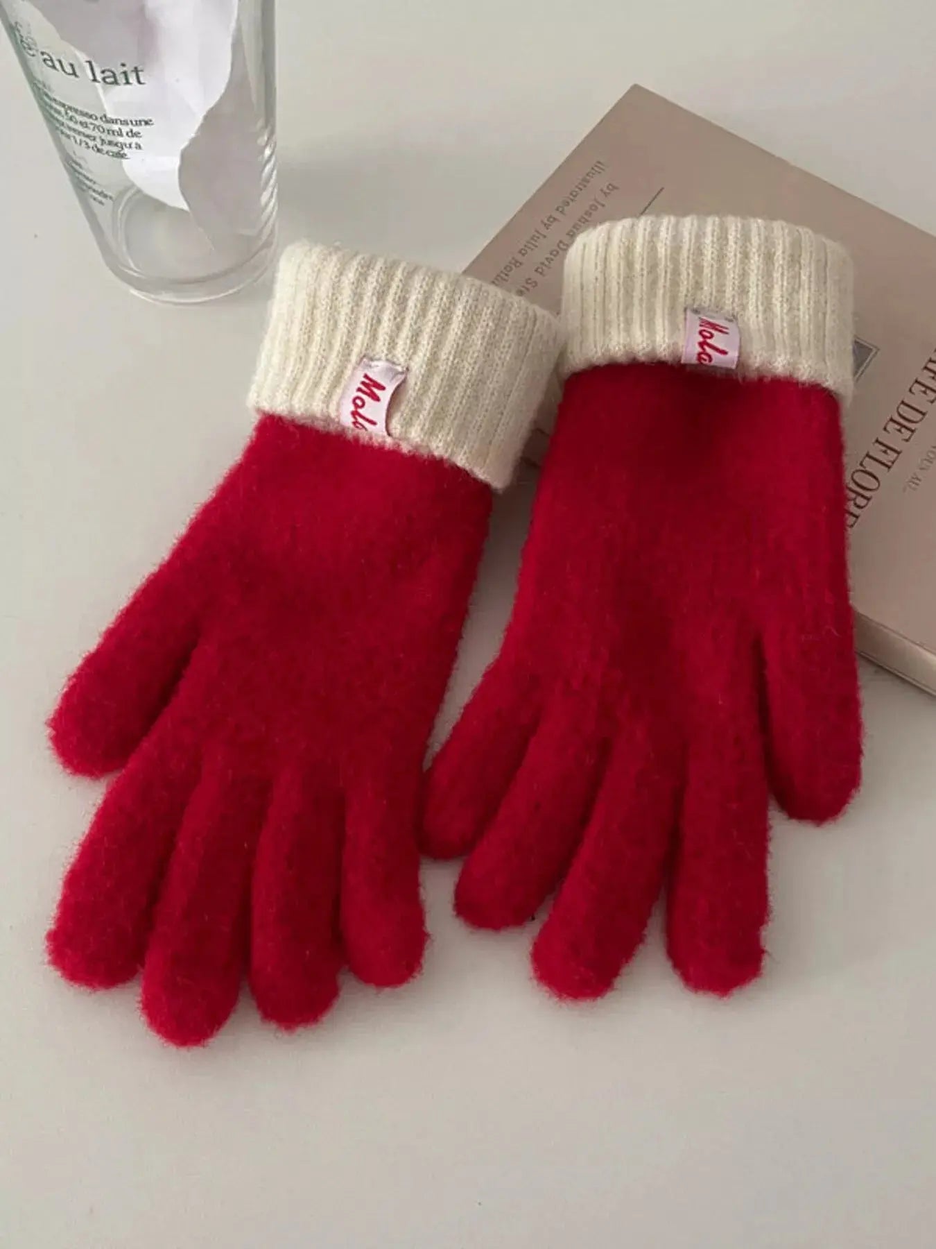 Cozy Knit Gloves with Ribbed Cuff Simply Love