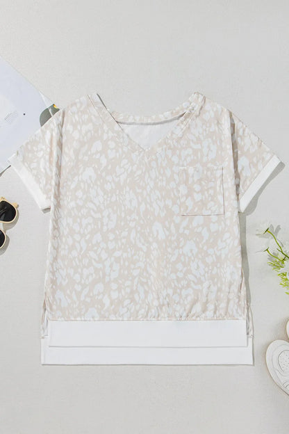 Simply Love: Leopard V-Neck T-Shirt