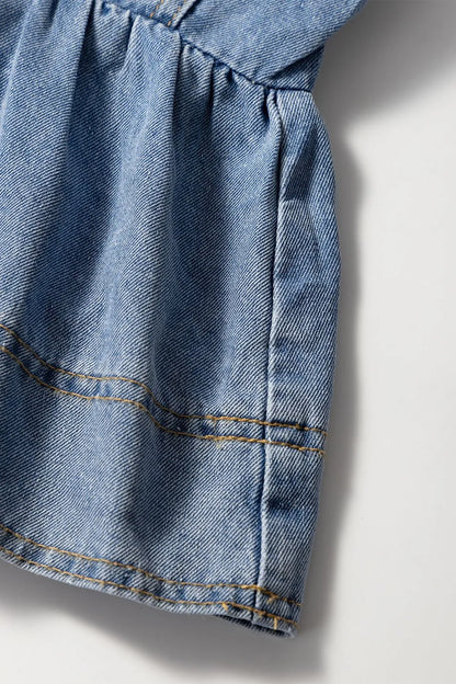 Simply Love: Denim Peplum Top