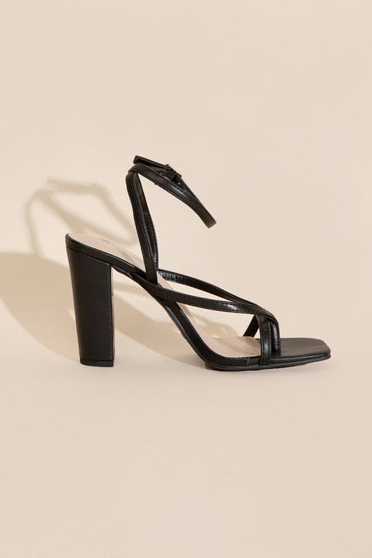 NILE-5 Thong Strappy Heels.