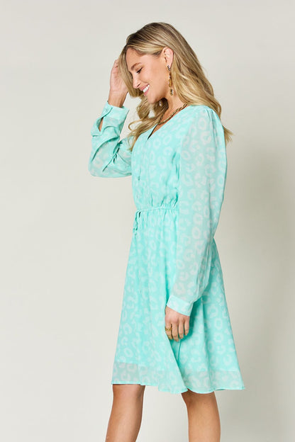 Double Take: Ruched V-Neck Dress
