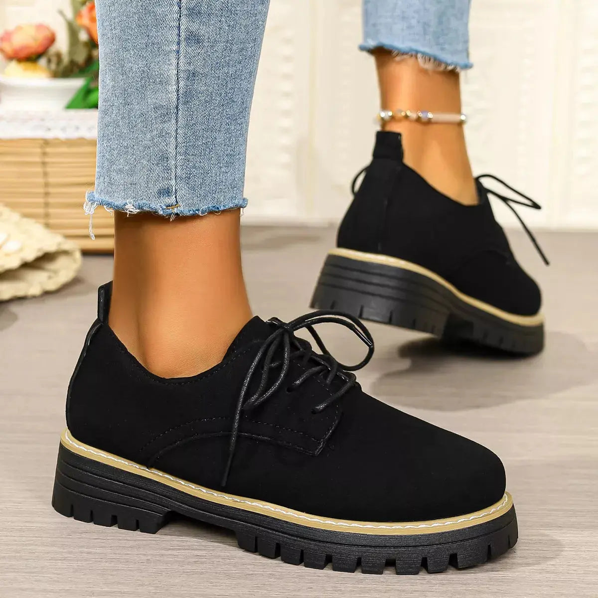 Lace-Up Platform Loafers Simply Love