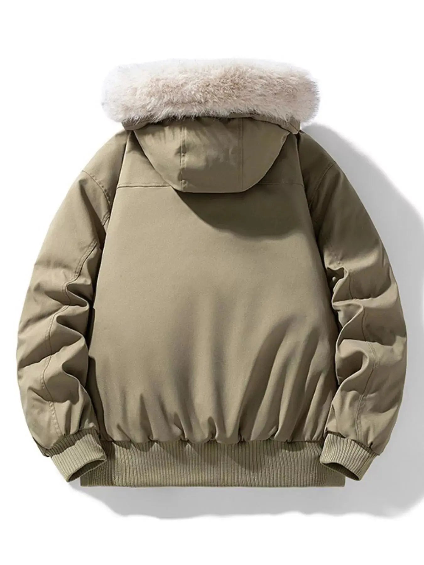 Men's Plus Size Fur Hooded Warm Padded Coat Simply Love