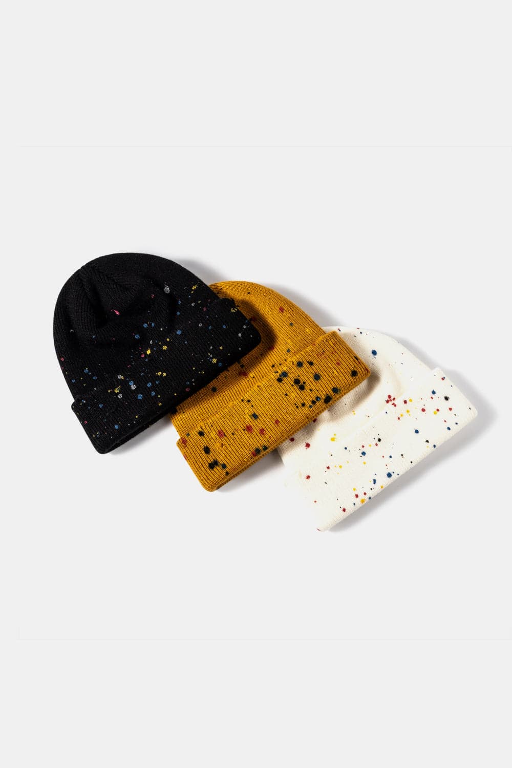 Confetti Rib-Knit Cuff Beanie.