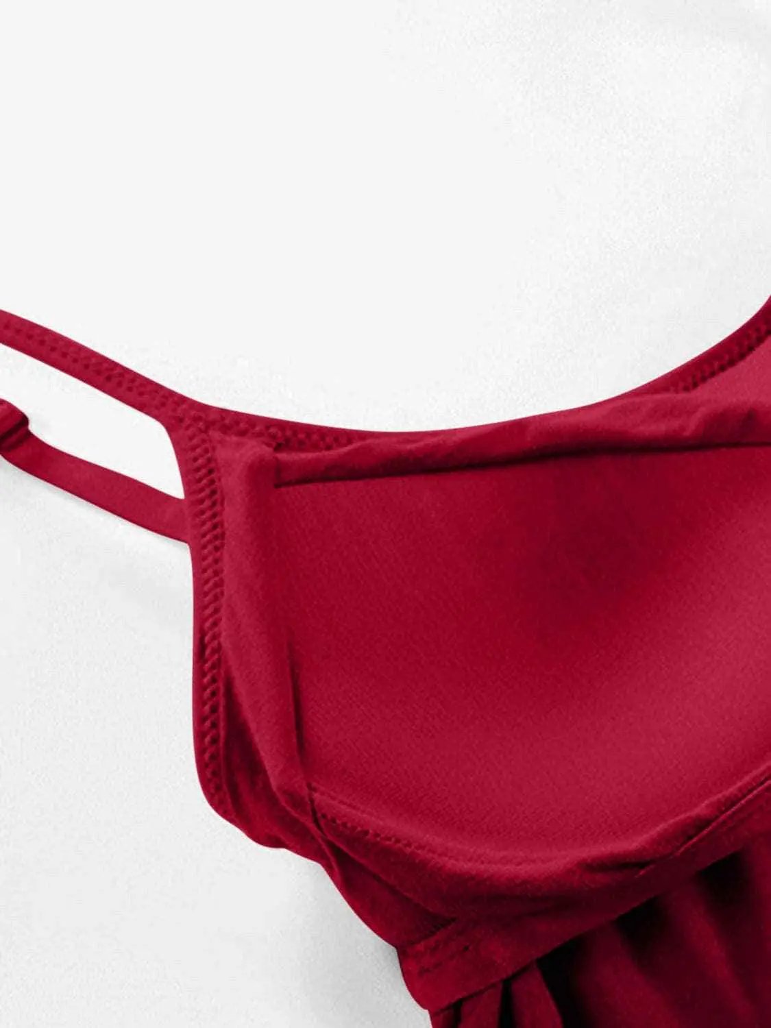 Scoop neck cami with adjustable straps - Love Salve 