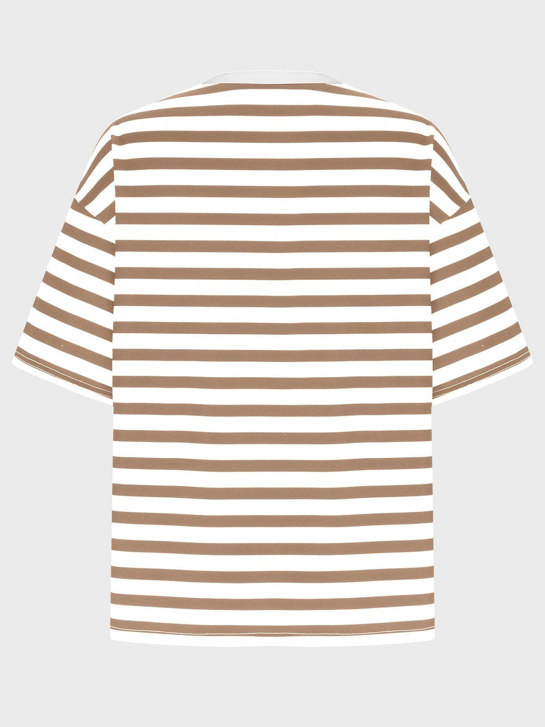 Striped Round Neck Half Sleeve T-Shirt.