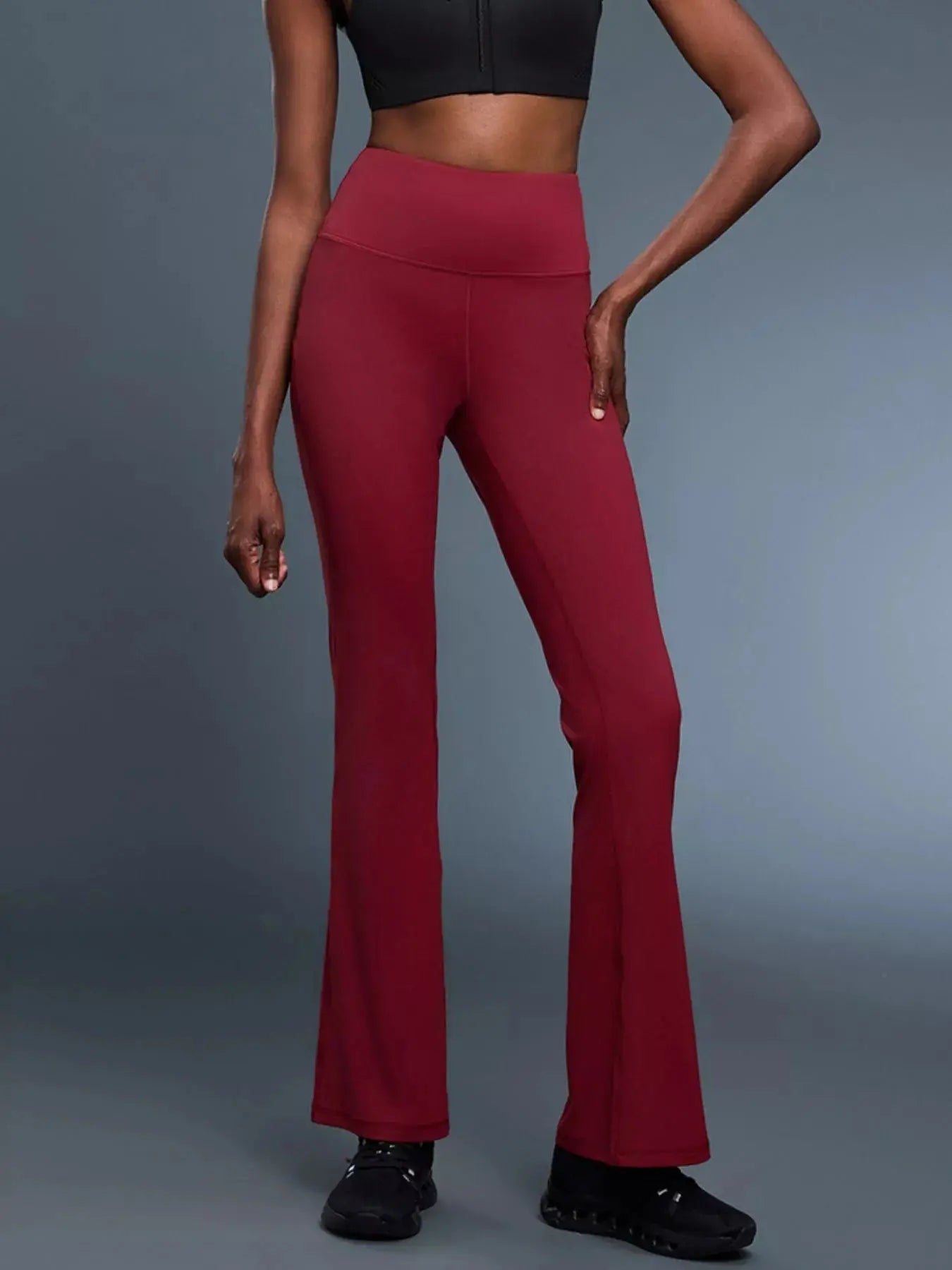 High-Waisted Flare Active Pants Simply Love