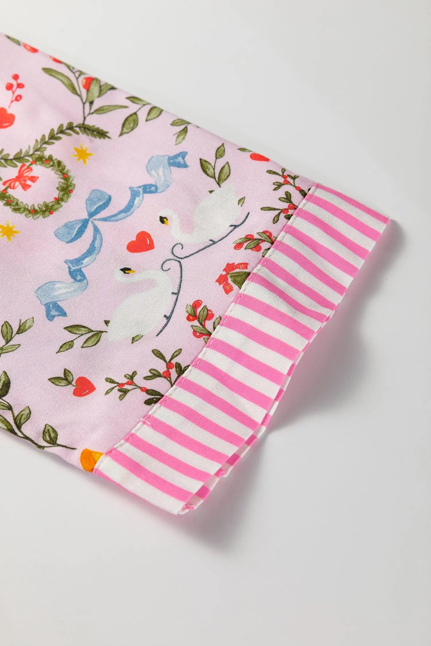 Pink Christmas Nutcracker Pajama Set 2Pc Long Sleeve Shorts Holiday Print Dear-Lover Dropshipping