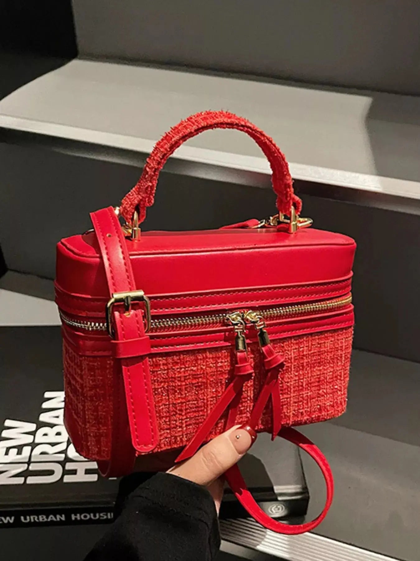 Boxy Top Handle Crossbody Bag Simply Love