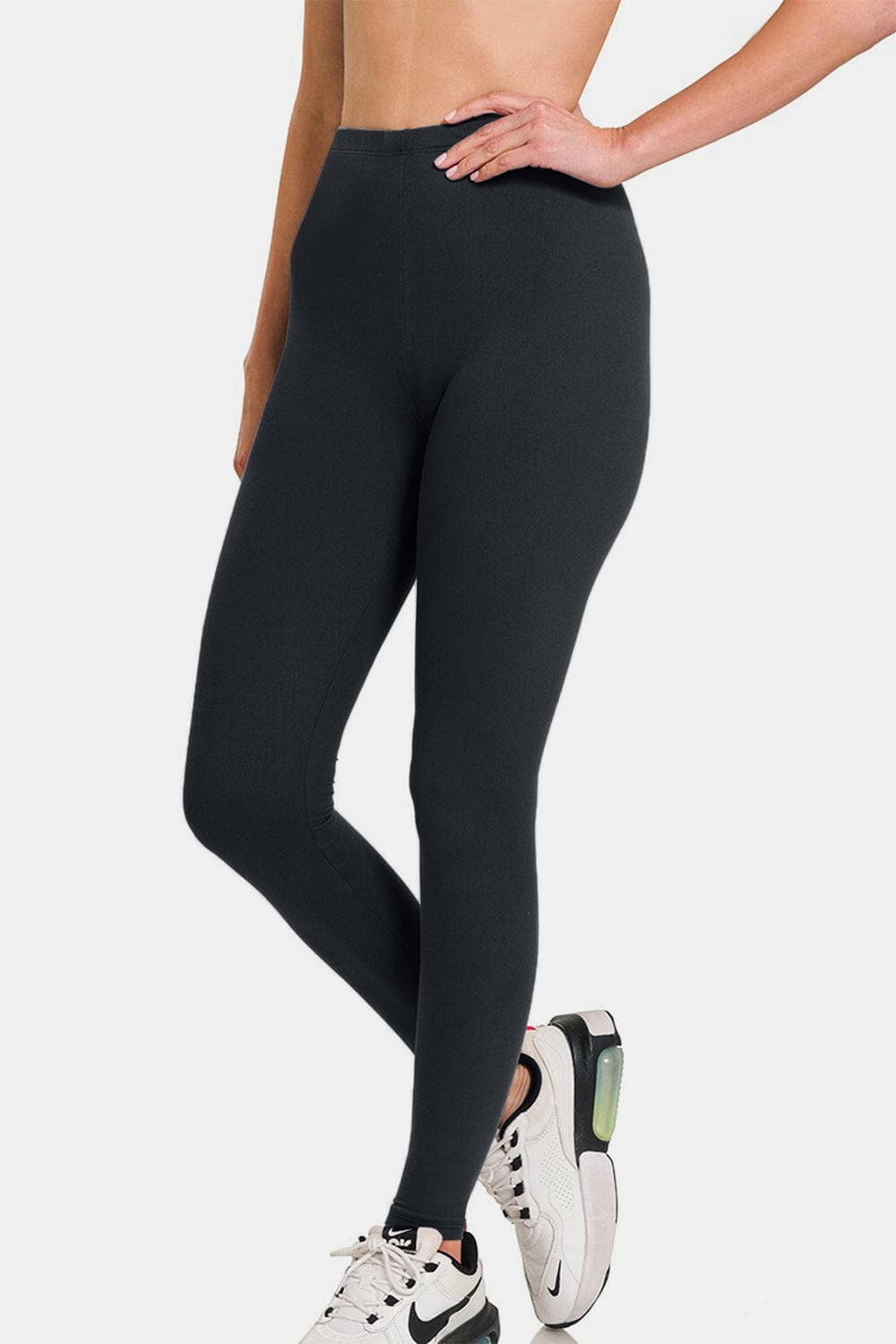 Zenana Premium Microfiber High Waist Leggings.