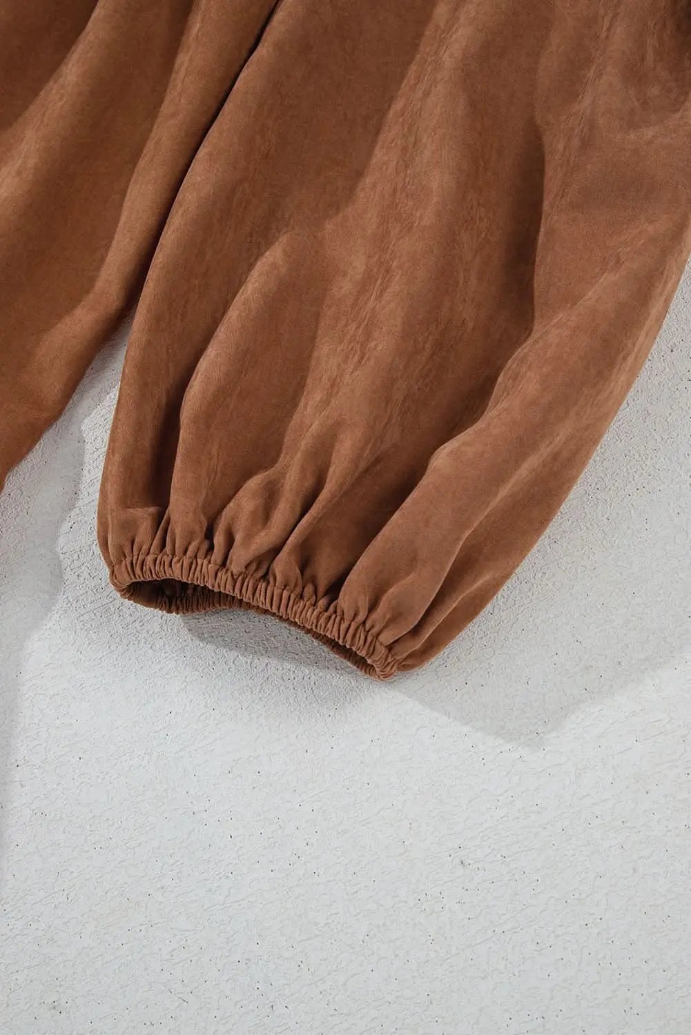 Chestnut Floral Lace Crochet Tiered Ruffled Mini Dress - Love Salve 