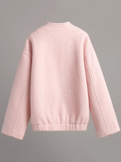 Double Take: Plush Mock Neck Jacket