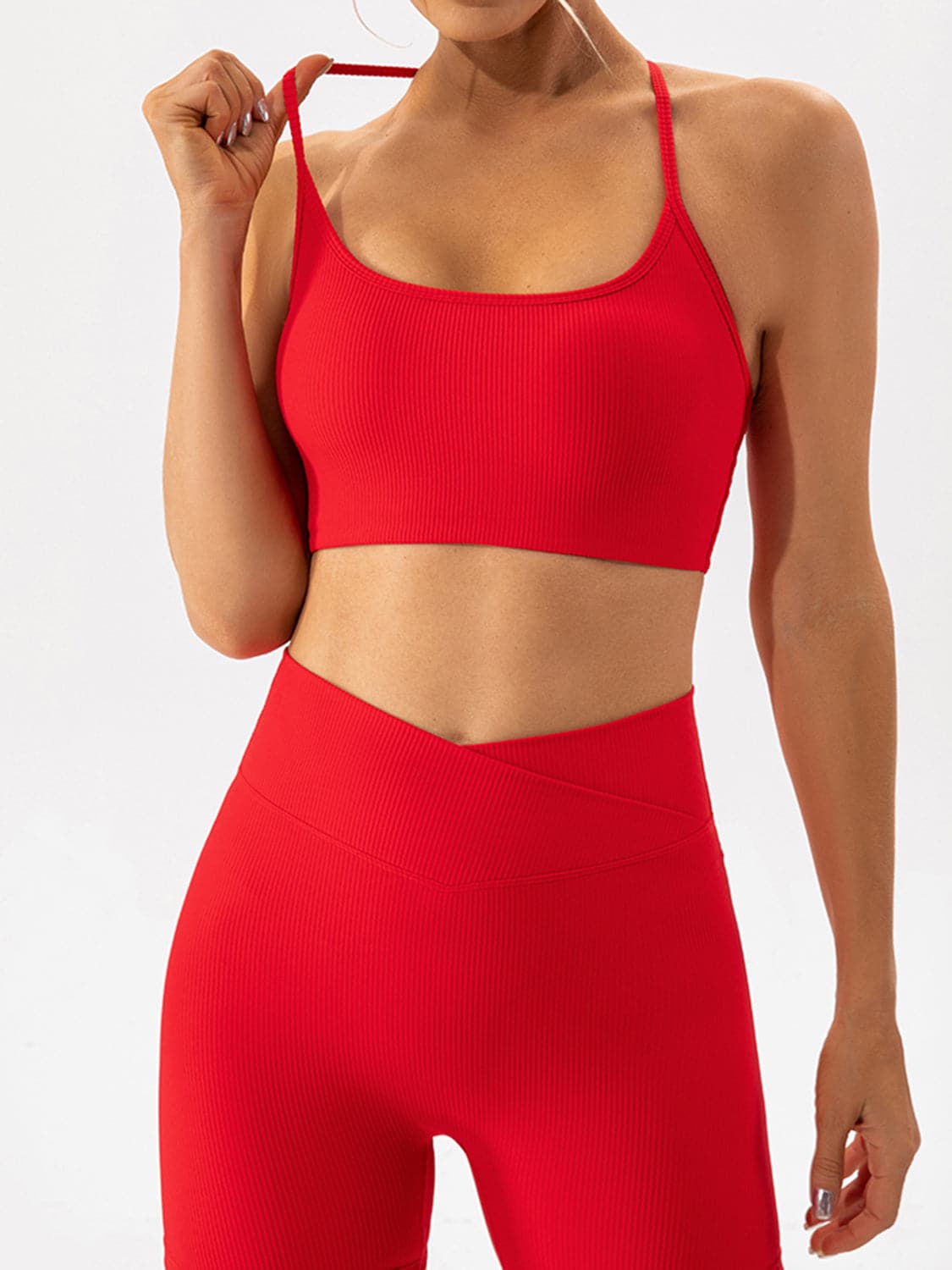 Spaghetti Strap Active Bra.