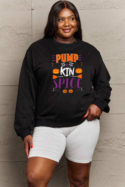 Simply Love Full Size PUMPKIN SPICE Graphic Sweatshirt.