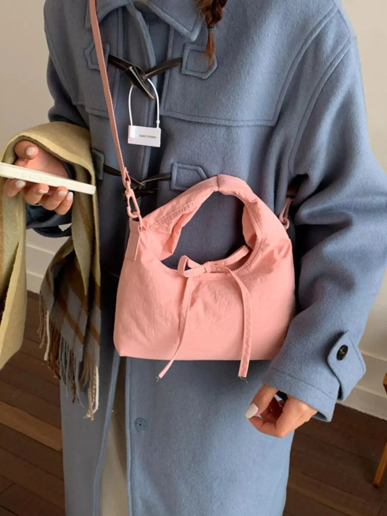 Casual Lightweight Solid Color Crossbody Bag Simply Love