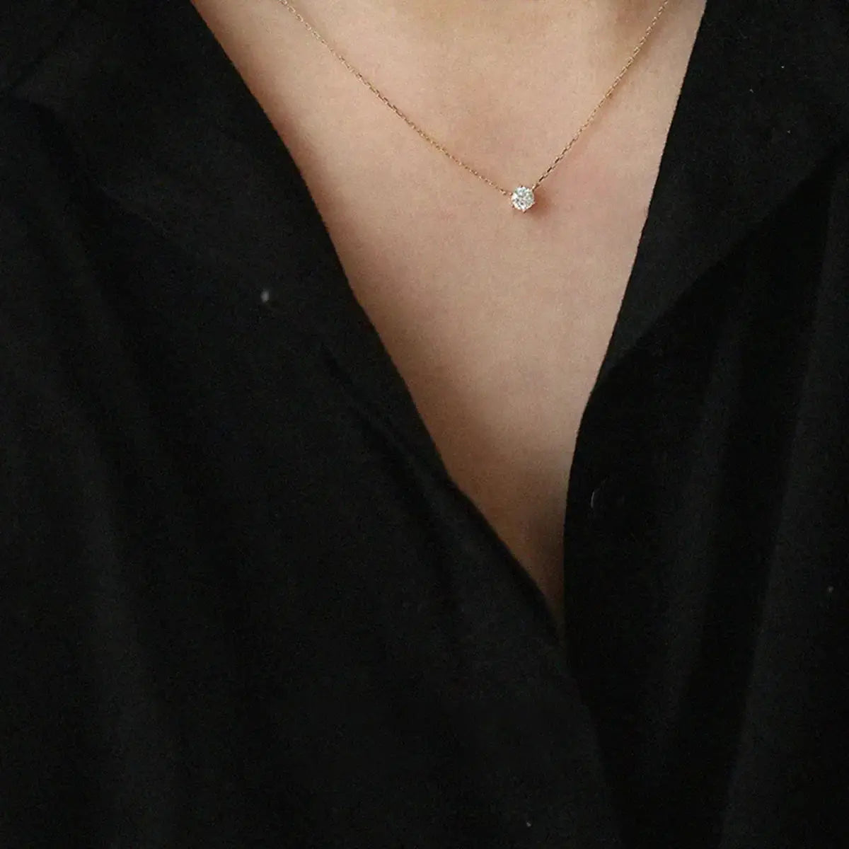 925 Sterling Silver Zircon Necklace Simply Love