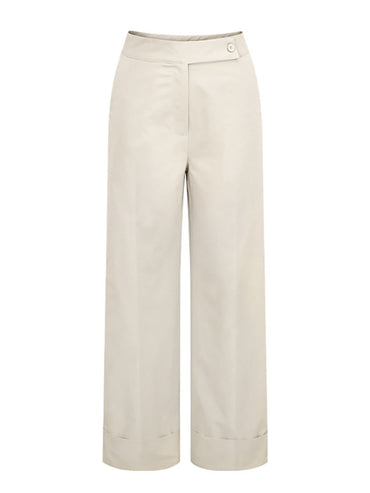 Chic High-Waisted Wide-Leg Trousers