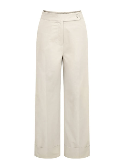 Chic High-Waisted Wide-Leg Trousers